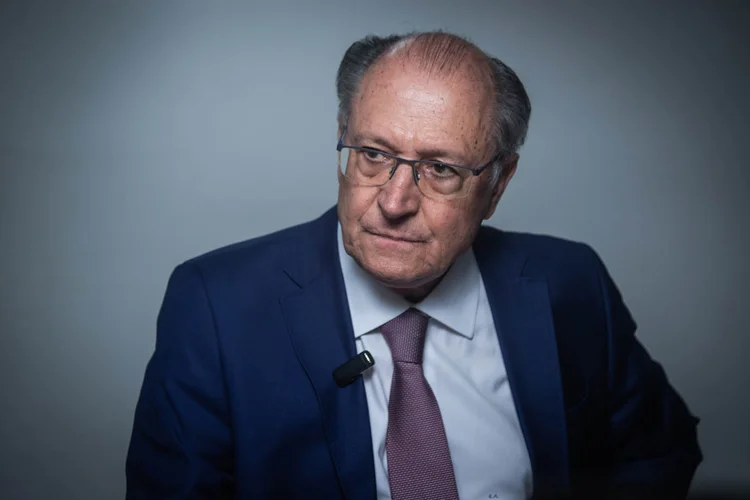 Geraldo Alckmin: 'para os EUA exportamos muito valor agregado, avião, autopeças, máquina escavadeira, produto de valor agregado, então é importante essa relação com os EUA' (Leandro Fonseca/Exame)