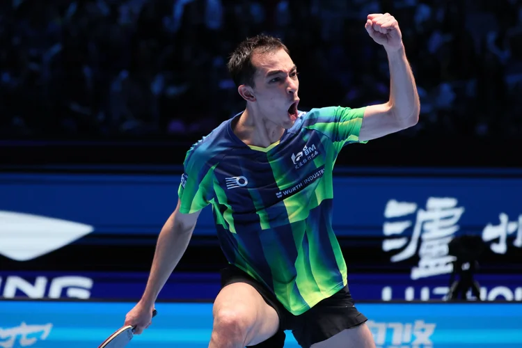 Hugo Calderano, atleta do tênis de mesa (VCG/Getty Images)